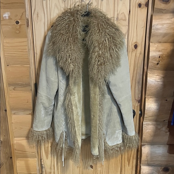 Fabio Jackets & Blazers - Vintage Fabio Genuine Leather Luxurious Shearling Leather Jacket in Tan